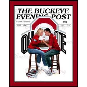  Ohio State Buckeyes Evening Post Print