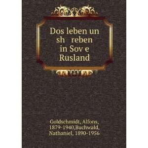    Alfons, 1879 1940,Buchwald, Nathaniel, 1890 1956 Goldschmidt Books