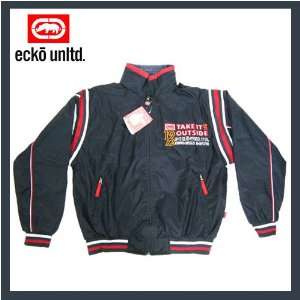  Brand New Ecko Mens Black Fall / Winter Jacket Sports 