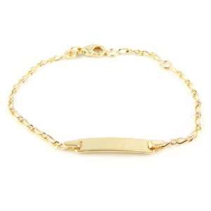  Identity bracelet plated gold Bambino. Jewelry