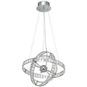  Possini Euro Design Crystal Orbit 4 Light Pendant 