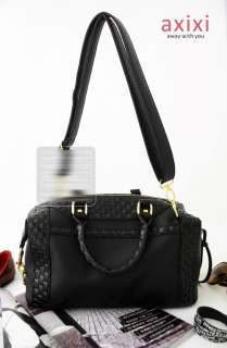 New Rebecca Black Plaited Boston Shoulder Satchel Bags  