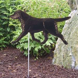  BLACK Labrador Retriever Garden Stake by Michael Park 