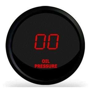    Intellitronix LED Digital OIL Pressure Gauge in Red Automotive