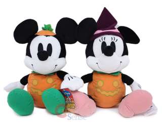 Disney Mickey Minnie Mouse Plush Doll Halloween Pumkin 1