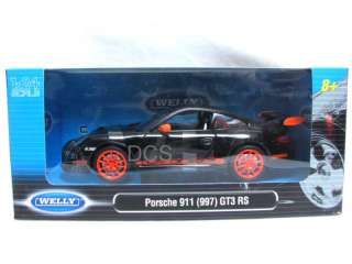 Welly Porsche 911 GTR3 RS (997) Black 1/24 Diecast Car  