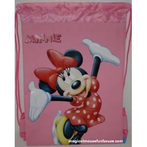  Disney Minnie Mouse Pink Drawstring Backpack Toys & Games