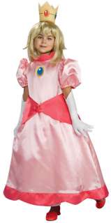 Child Small Girls Deluxe Princess Peach Costume   Ninte  