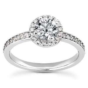  Diamond Round Engagement Ring in Platinum Jewelry