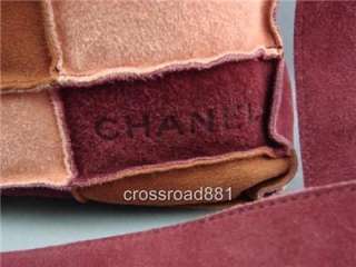 Auth Chanel Multi Colored Patchwork Suede Shoulder Tote  