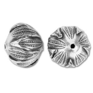  Hill Tribe Silver Leaf Round Bead Arts, Crafts & Sewing