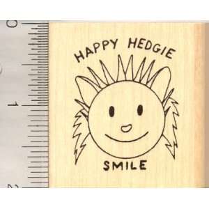  Medium Happy Hedgie Smile rubber stamp Arts, Crafts 