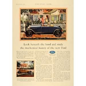  1928 Ad Antique Ford Tudor Sedan Car Detroit Michigan 