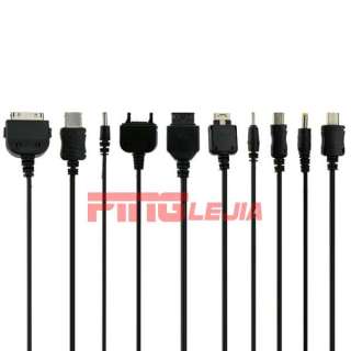 New 10 in 1 Connectors Universal USB Charger Data Cable for Mobile 