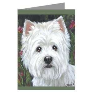  Note Cards Blank InsidePk of 10 Westie Greeting Cards Pk 