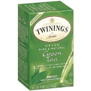 Twinings Green Tea Box 20 Count, Pack of 6  Kitchen 