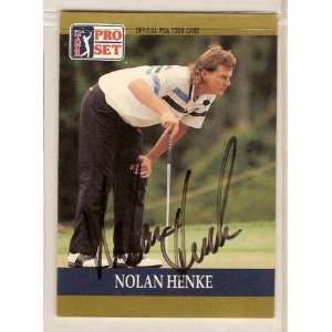  Nolan Henke Signed Autographed Golf Card 