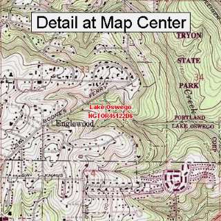  USGS Topographic Quadrangle Map   Lake Oswego, Oregon 
