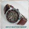 Mens Casual Fashion Hollow Automatic Mechanical Watch  