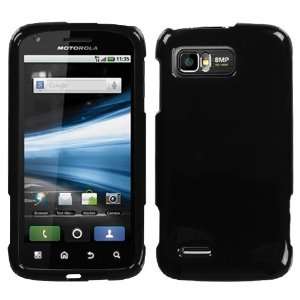 Solid Black Phone Protector Faceplate Cover For MOTOROLA MB865(Atrix 