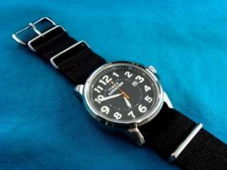 NEW TIMEX BOLD BLACK FACE MILITARY STLYE 24 HOUR WATCH  
