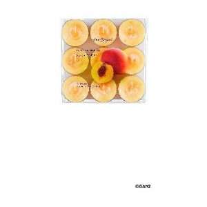  Highly Scented Tealight Candles   9 Pack   Peach Mango 