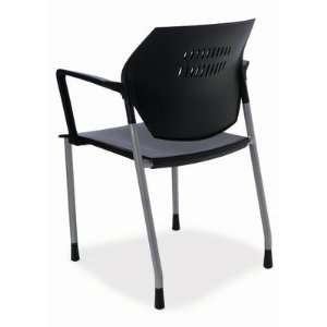  Ten Arm Guest Chair Color Bordeaux, Frame finish Silver 