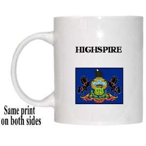  US State Flag   HIGHSPIRE, Pennsylvania (PA) Mug 