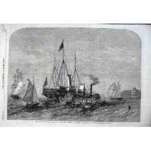 1862 Royal Highness Prince Wales Ship Alexandria Egypt  