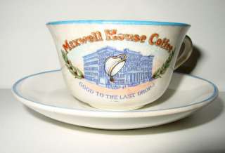 Maxwell House Coffee Adv. Cup & Saucer   Hopewell China  
