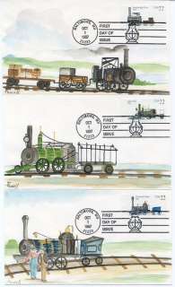 Description Classic Locomotives set of 5 #2362 6 Hand Painted Powell 