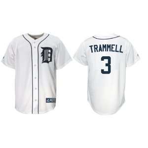  Trammell #3 Detroit Tigers Majestic Replica Home Jersey 