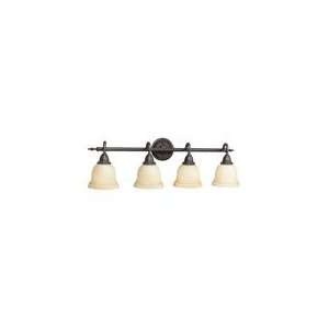  Montpellier 4L BATH W/GLASS SHADE in Oil Rubbed Bronze by 