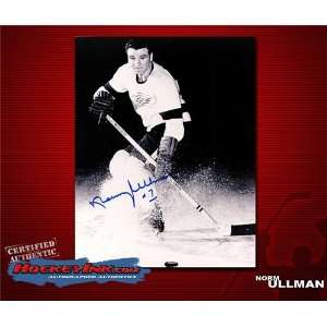  Norm Ullman Detroit Red Wings Autographed/Hand Signed 8 x 
