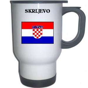  Croatia/Hrvatska   SKRLJEVO White Stainless Steel Mug 