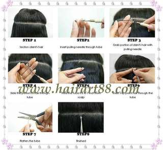 Popular Color 200S 20I Tip Human Hair Extension + Tool  