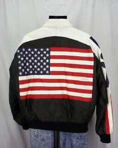80s Vtg Michael Hoband Mens Black Leather USA Jacket  