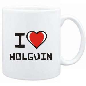  Mug White I love Holguin  Cities