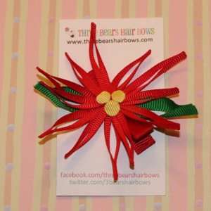  Holiday Poinsettia Hair Clip Beauty