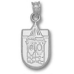  Winthrop Eagles Solid Sterling Silver Tower Logo Pendant 