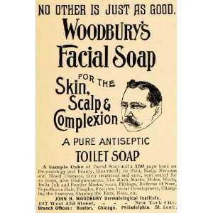  1895 Ad John H. Woodbury Dermatology Skin Scalp Soaps 