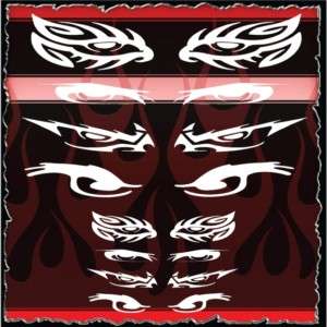 Eyes 3 airbrush stencil template harley paint  
