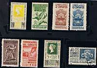 Mexico Stamps, SC# 754, 767, 820 1, 870 1, C103, C192  