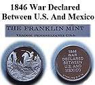   Mint Sterling Silver Mini Ingot 1846 US Declares War On Mexico