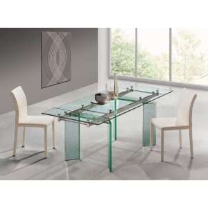  Venus B Modern extendable glass table
