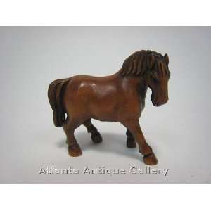  Wood Netsuke Horse Toys & Games