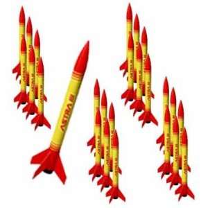  Quest Astra III Model Rocket Kit Value 25 Pack Toys 
