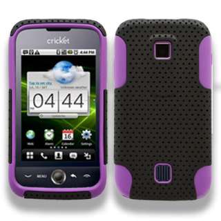 Huawei Ascend M860 2 in1 silicone skin hard case Cover Hybrid Purple 