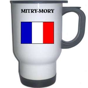  France   MITRY MORY White Stainless Steel Mug 