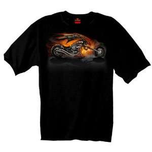  Hot Leathers Black Large Demon Bike T Shirt Automotive